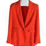 Top Shop orange ankle pant suit Photo 11
