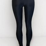 Spanx Leggings Shiny Stretch Black Nylon Elastane Womens Size Large Photo 3