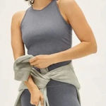 Everlane Perform Gray Tank Top Seamless Longline Tank Cropped Shirt Size XS Photo 0