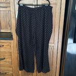 Nordstrom Nwt  Rack Black Rust Hanna Polka Dot Soft Pants Wide Leg Minimalist‎ 3X Photo 3