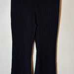 Athleta  Elation Rib Crop Flare Pants Size Medium Black‎ Photo 0