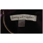 Danny & Nicole  fit and flare cocktail purple velour dress Knee semi formal Photo 3