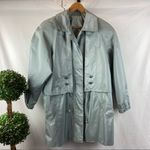 Rainshedder Light Blue Iridescent Belted Trench Rain Coat PM Size undefined Photo 1