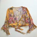 Gypsy Spell & The  Blue Skies Wrap Top in Sunflower Photo 5