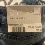 Topshop  Blue Denim Skirt Photo 2