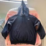 Nike black pocket embroidered hoodie Photo 0