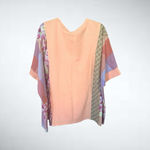 easel Size S (Oversized) Heart Patch Top in Peach Photo 1