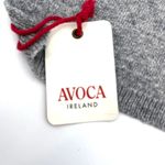 Avoca Monogram Alphabet Sparkle Scarf Ireland Wool Cashmere Heathered Gray Photo 6