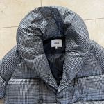 Jason Wu NWOT Checkered Gray Oversized Puffer Jacket Sz Large Photo 4