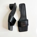 Urban Outfitters SVEGAN Squared Vegan Leather Mule Heel in Black Women's 37 Photo 2