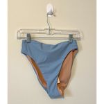 J.Crew High Leg Swim Bikini Bottom Light Blue Size Small NEW Photo 2