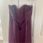 Jenny Yoo Annabelle Adjustable Tulle Bridesmaid Gown in Raisin Purple Photo 6