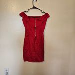 Forever 21  Size Small S Red Mini Dress Elegant Going Out Cotton Date Night Photo 4