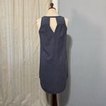 Old Navy  Women Navy‎ Blue Patterned V-Neck Shift Tunic Relaxed Fit Dress Size S Photo 4