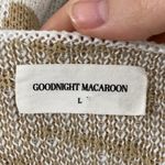 Goodnight Macaroon leopard print cream and tan longline plush cardigan size L Photo 9