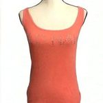 Old Navy Y2K  Coral Perfect Fit Rhinestone Embellished Tank Top Size Medium Photo 0
