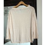 J.Crew Linen Pom Pom Trim Sweater Photo 2