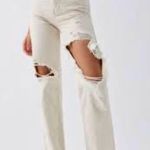 PacSun Off White Almost Tan Boyfriend Widely jeans Sz 24 Photo 0