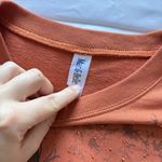 Fall Pumpkin Scarecrow Shirt Long Sleeve Orange Studded Womens Size Large Autumn Photo 1