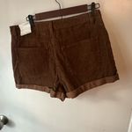 High Waist Brown Corduroy Shorts Size undefined Photo 2