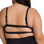 Good American  Bra Bikini Top Tank Beach Swim Shapelifter Black Plus Size 5XL Photo 2