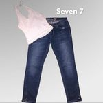 Seven 7 blue jeans with zipper at leg hem Photo 1