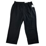 Croft & Barrow  Plus 24W High Rise Straight Leg Pants Black Heavy Ponte Knit NEW Photo 1