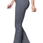 Hybrid & Co Gray Slim Bootcut Pants Photo 0