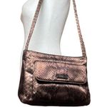 Jones New York Vintage Y2K Snake Python Double Strap Shoulder Bag Brown Purse Photo 0