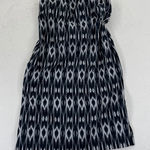 Athleta Black White Ikat Print Dress Strapless Swim Cover Up Size 4 Photo 0