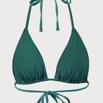 BERLOOK Lurex Jacquard Triangle Bikini Top AND BOTTOM 20 Green Size XS Photo 9