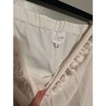 Cami NYC 100% Silk White Carly Pom Pom Off Shoulder Tank Women’s XS Photo 4