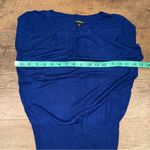 EXPRESS Royal Blue Cap Sleeve Keyhole Sweater Photo 7