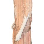 JUDITH ANN CREATIONS 1920s Style Silk Peach Beaded Flapper Dress Size M Photo 1