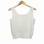 St. John  Basics Womens Santana Knit Beige Tank Top Small Scoop Neck Quiet Luxury Photo 2