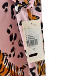 Anthropologie NEW Silky Pajama Top L Pink Animal Print Photo 2