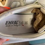 Enval Soft Metallic Silver Leather Oxford Comfort Shoes Made in Italy Size 9 Photo 5