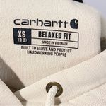 Carhartt  Relaxed Fit Women’s Cream Hoodie Size XS Photo 5