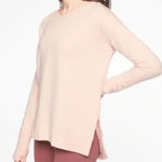 Athleta  Light Pink Coaster Luxe V Neck Sweatshirt Photo 0