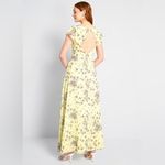 Modcloth  You're Flowing Places Maxi Dress Light Yellow Floral Critters 8 NWT Photo 1
