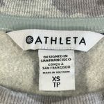 Athleta  Crewneck Tunic Gray Camouflage Coaster Luxe Sweatshirt Dress  w/Pockets Photo 6