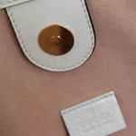 Gucci Ivory White Rajah Web-Striped Leather Tote Bag Photo 13