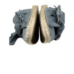 Sam Edelman Womens Sandals Size 7.5M Denim Espadrille With Bow Detail & Frayed E Photo 8