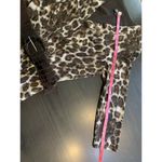 Oleg Cassini  Animal Print Cocktail Event Dress Medium Belted‎ Faux Wrap Mini Mob Photo 9
