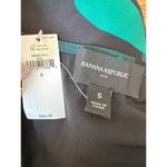 Banana Republic  Green and Black Geographic Print Satin Midi Slip Skirt Sz S NWT! Photo 4