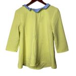 Pomander Place Tuckernuck Faye blouse yellow & blue sz XS Photo 0