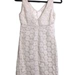 Kate Spade  New York Wedding Belles White 3D Floral Lace V Neck Cocktail Dress 0 Photo 4