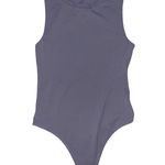 Babaton  Aritzia purple grey high neck snap button bodysuit women’s size medium Photo 0