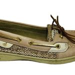 Sperry  Metallic Glitter Gold Tan Angelfish TopSider Boat Shoes Loafers sz 8.5 Photo 6