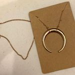 Rose Gold Horn Drop Boho Choker Photo 2